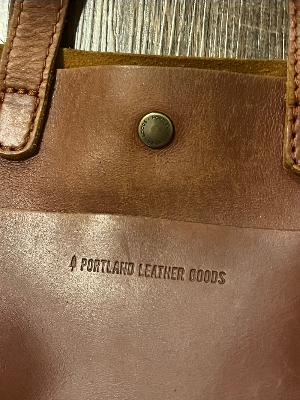 Portland Leather Mini Tote
Honey Tan with adjustable strap - Picture 7 of 16